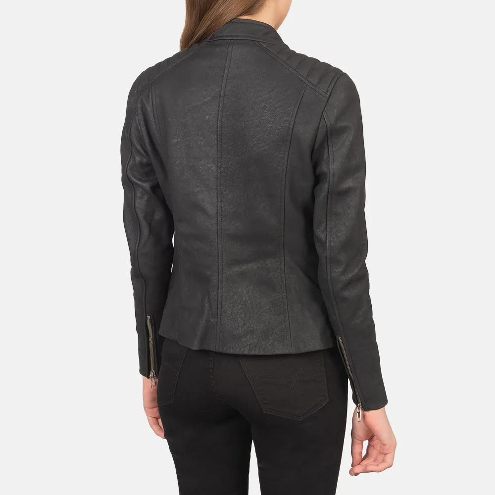 Elsie Leather Biker Jacket