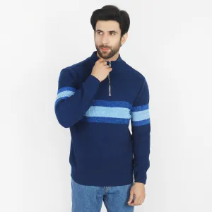 Eminent Men's Full Sleeves Sweaters - Royal Blue