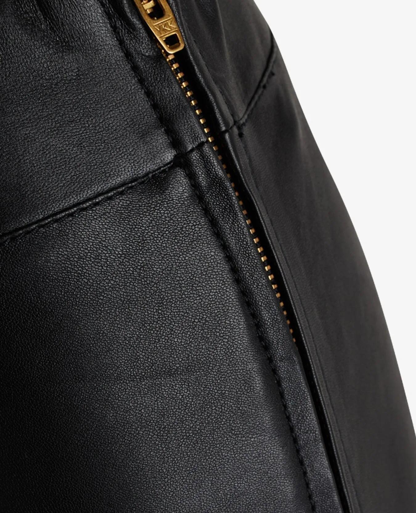 ESSENTIAL LEATHER STRETCH TROUSERS