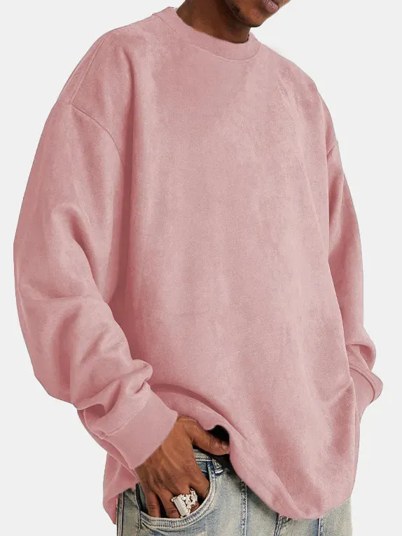 Ethan Wildleder-Pullover von WOLFFMODE mit Rundhals