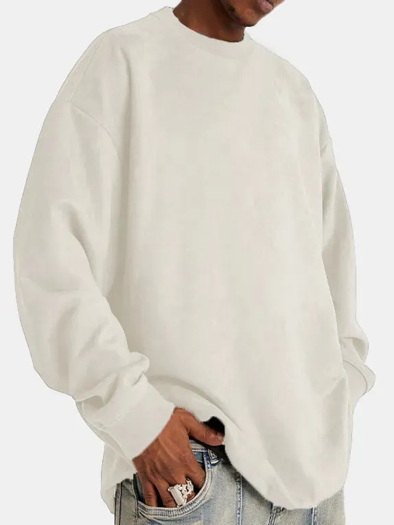 Ethan Wildleder-Pullover von WOLFFMODE mit Rundhals