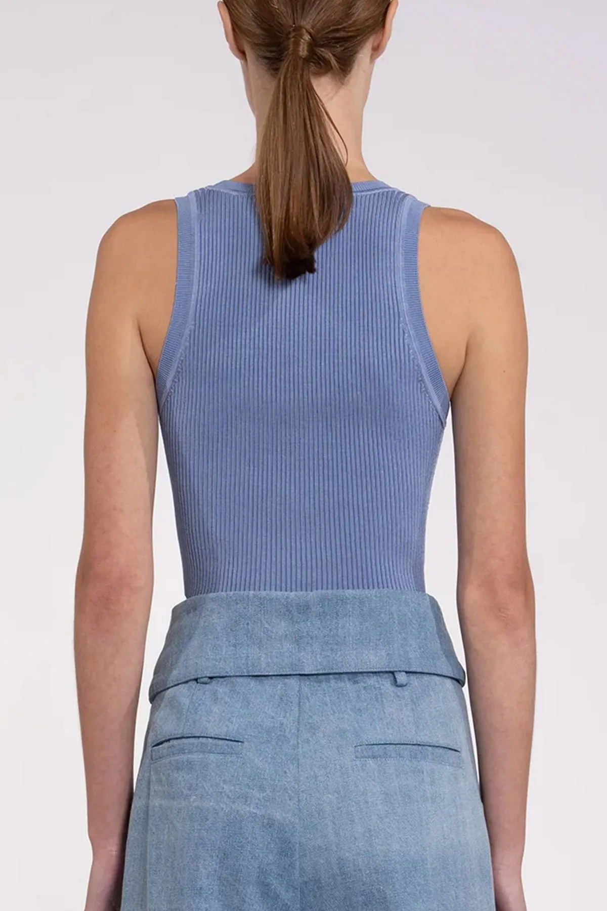 Eve Crop Top in Blue
