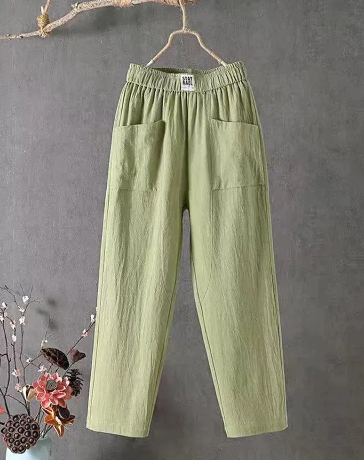 Evelyn - Casual cotton pants