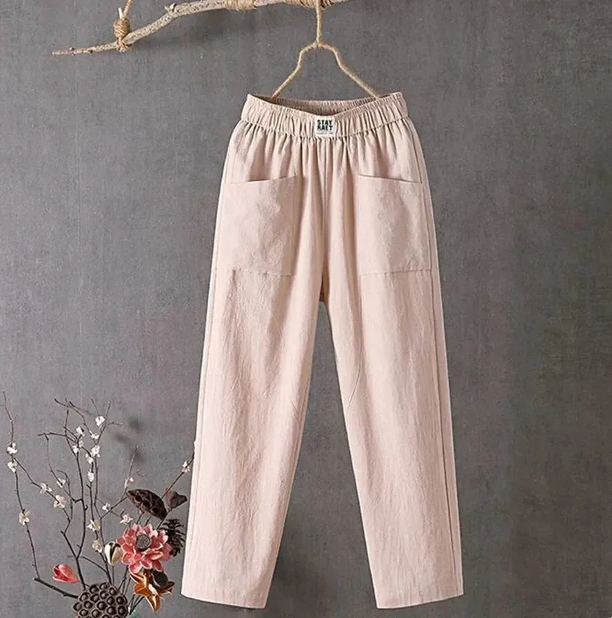 Evelyn - Casual cotton pants
