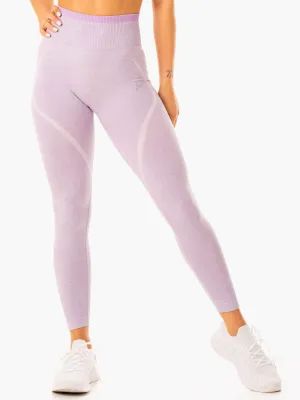 Excel Seamless High Waisted Leggings - Lavender Marl