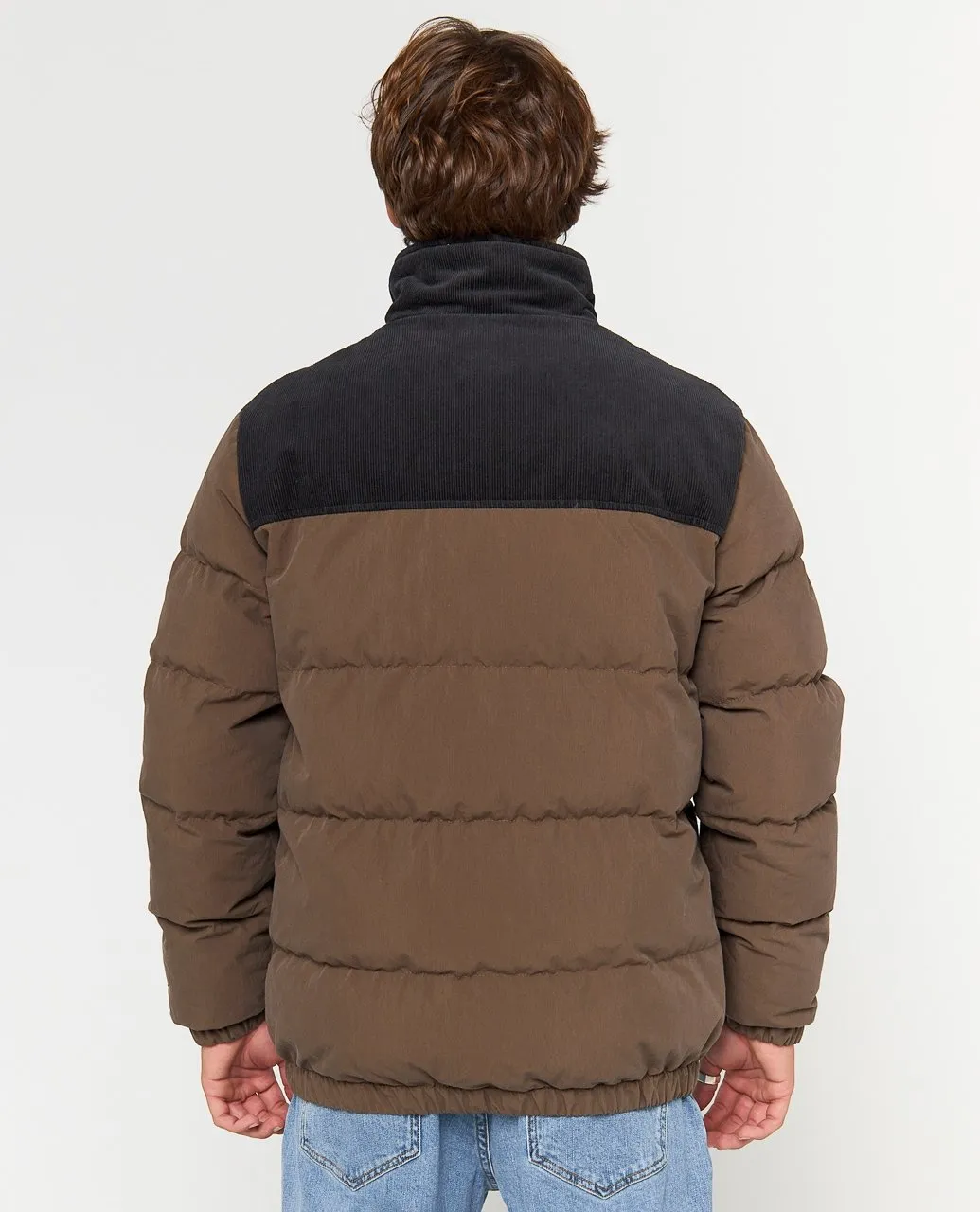 FADE OUT CORD PUFFER JACKET