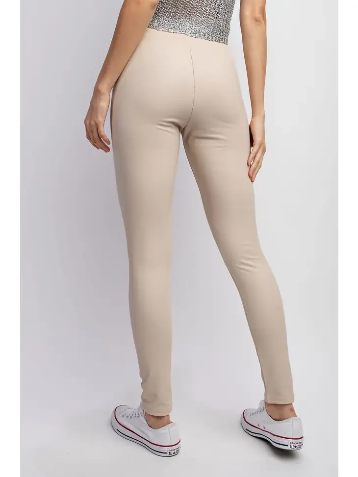 Faux Leather High Waisted Leggings