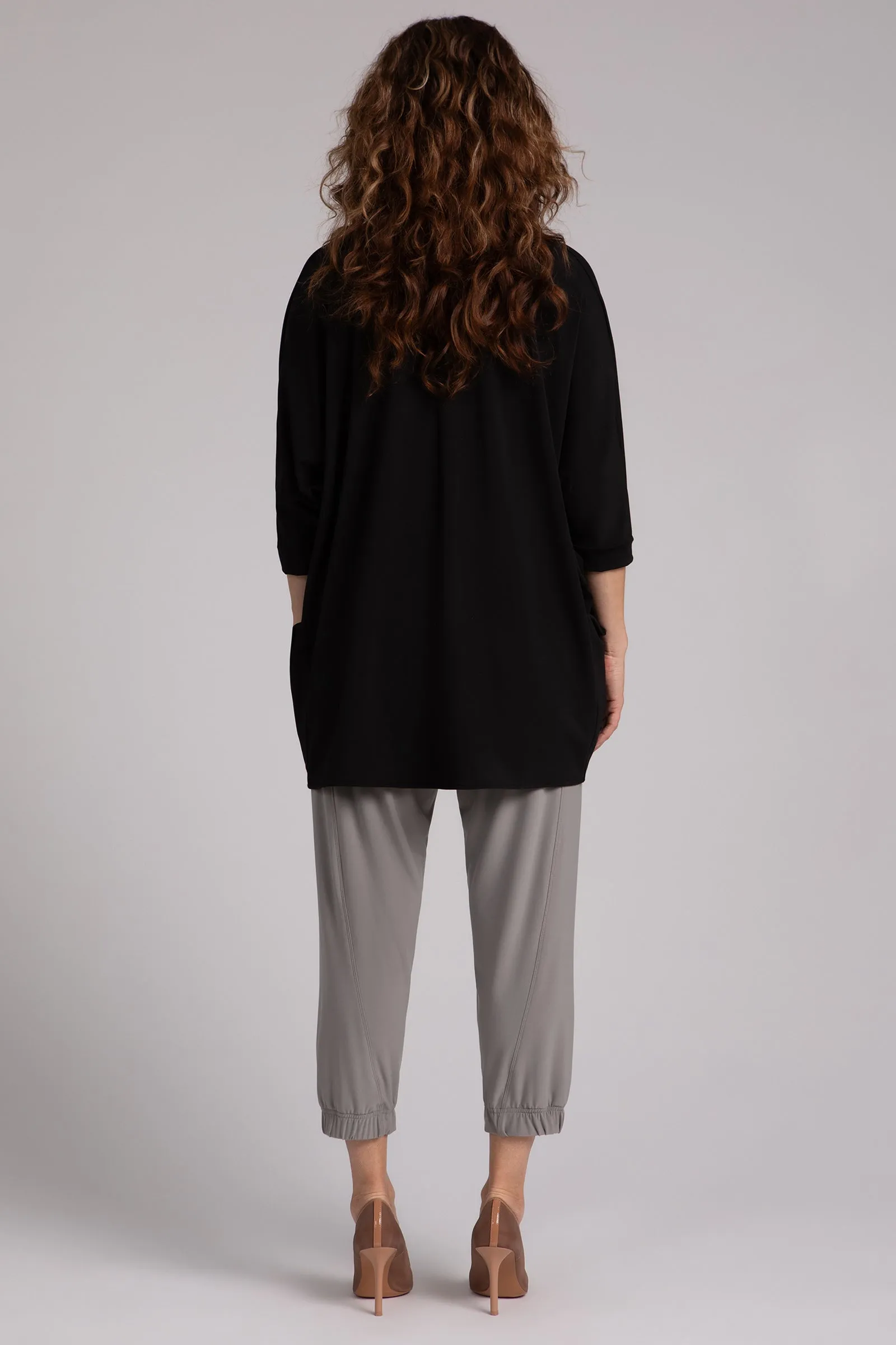 Fleece Back Jersey Matrix Cardigan