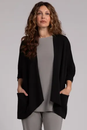 Fleece Back Jersey Matrix Cardigan