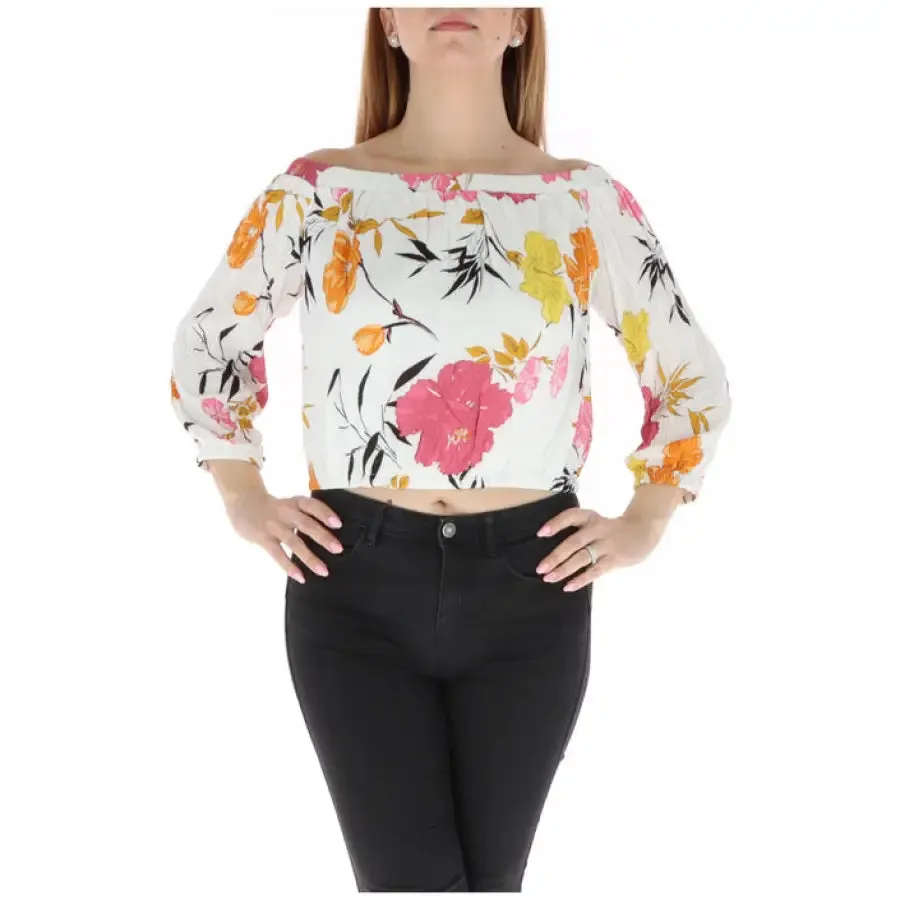 Floral Off The Shoulder Crop Top