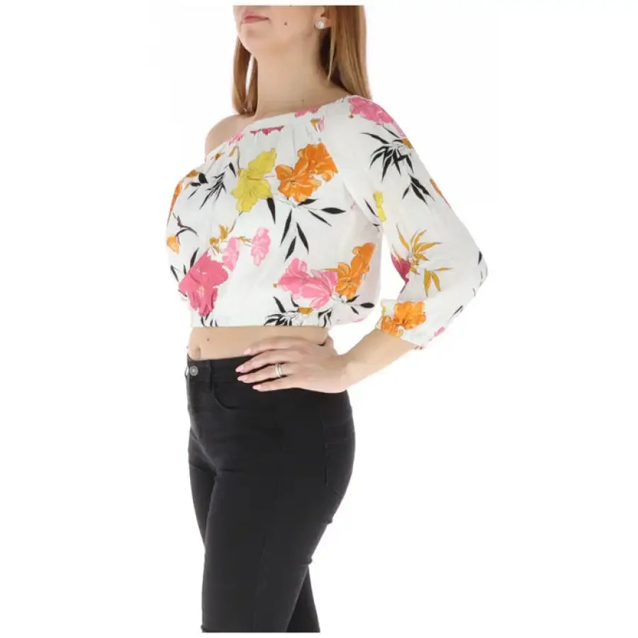 Floral Off The Shoulder Crop Top