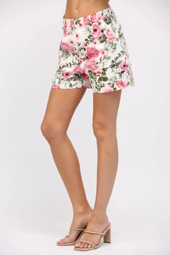 FLORAL PRINT SHORTS