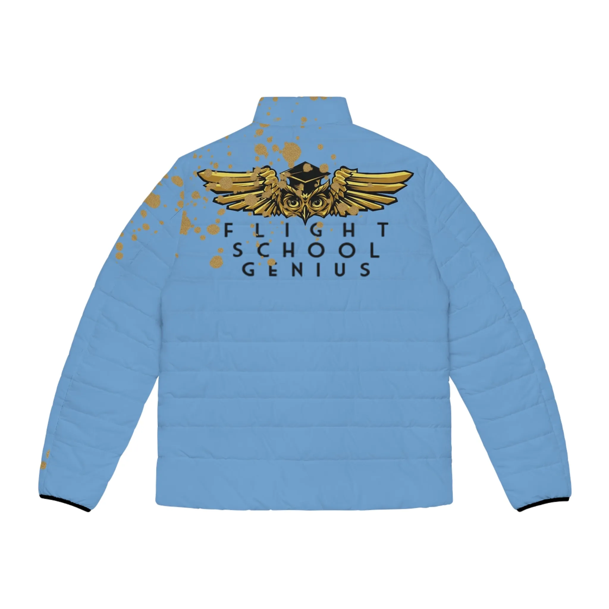 FLY AVIATOR PUFFER JACKET (SKYBLUE)