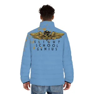 FLY AVIATOR PUFFER JACKET (SKYBLUE)