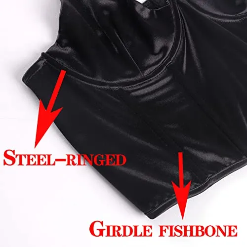 ForeFair Backless Corset Crop Top