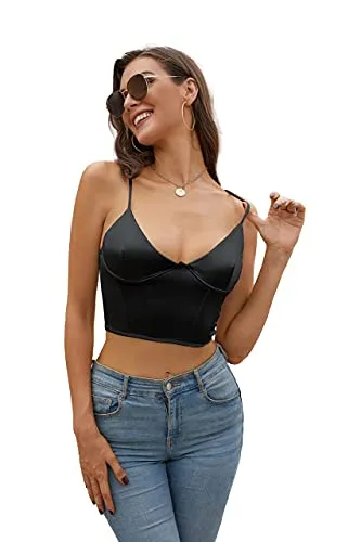 ForeFair Backless Corset Crop Top