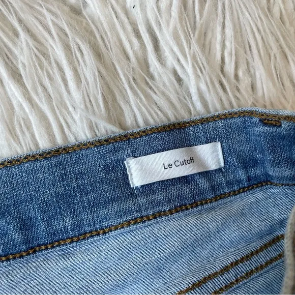 FRAME Denim Le Cut Off Alemany Grind Blue Distressed Shorts W7183 EUC Size 26