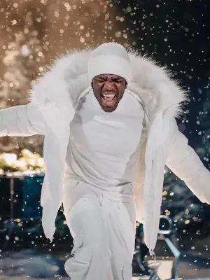 Ft. Jme: Christmas Drillings Sidemen Puffer Jacke