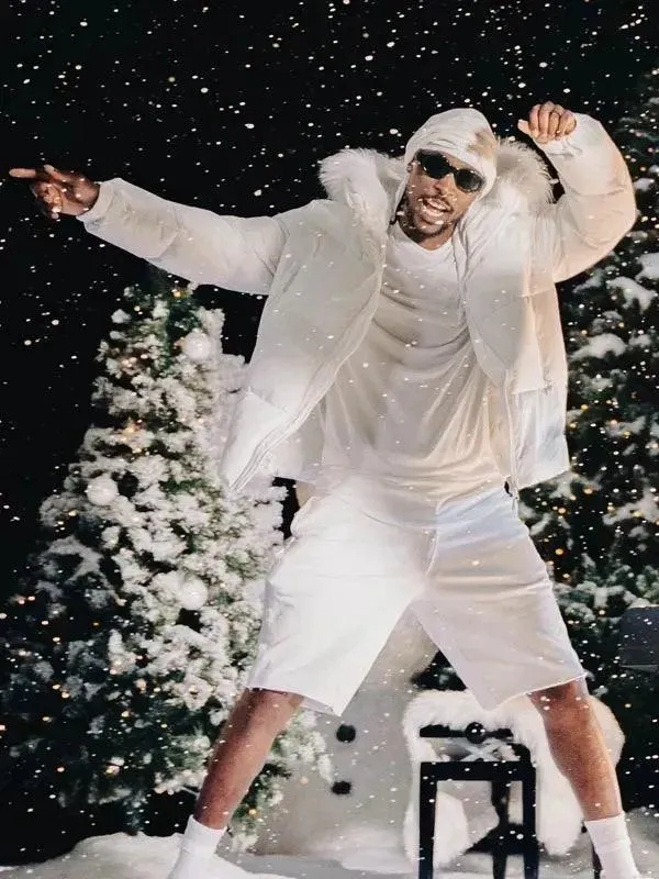 Ft. Jme: Christmas Drillings Sidemen Puffer Jacke