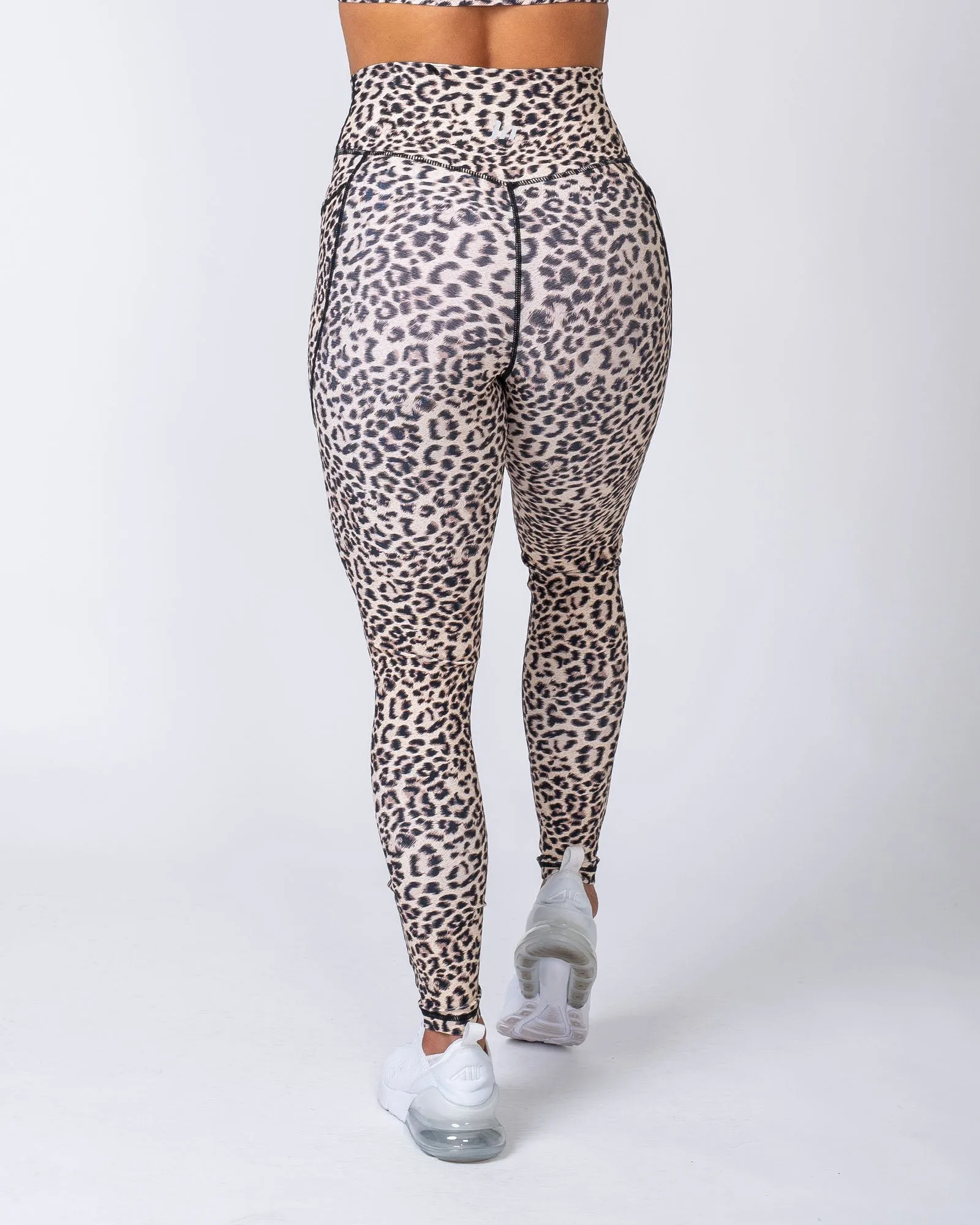 Full Length Pocket Leggings - Yellow Leopard