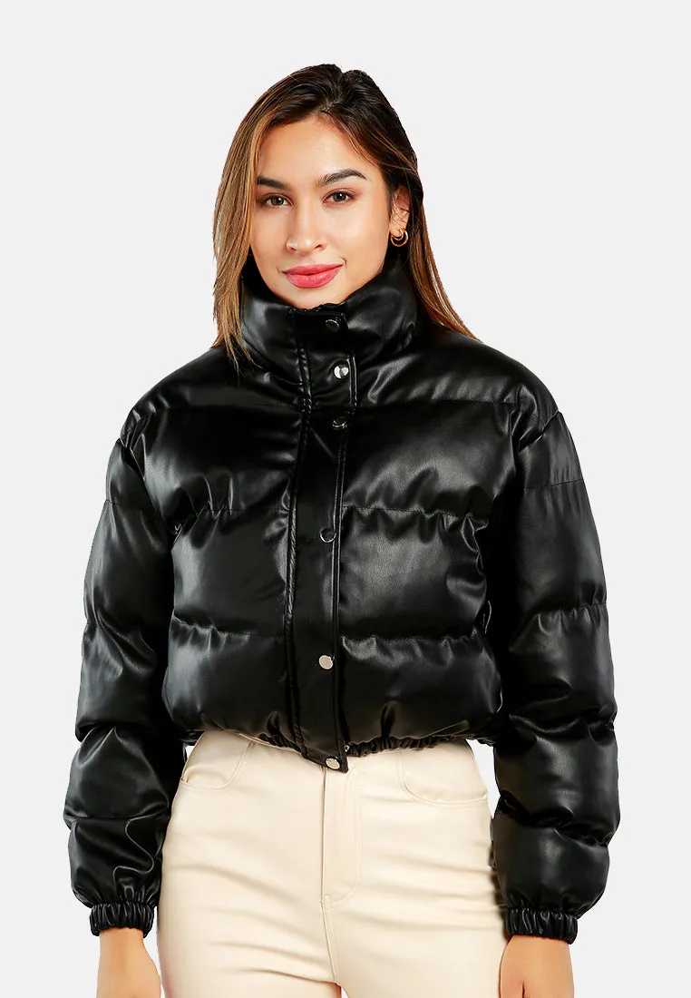 Full Sleeve Turtleneck Puffer Jacket