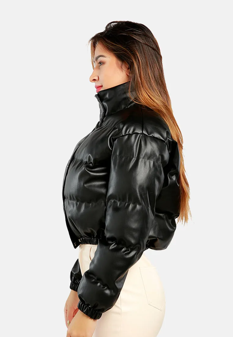 Full Sleeve Turtleneck Puffer Jacket