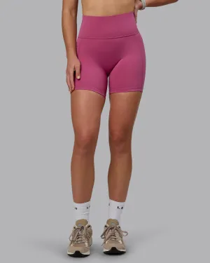 Fusion Mid Short Tight With Pockets - Mauve Haze