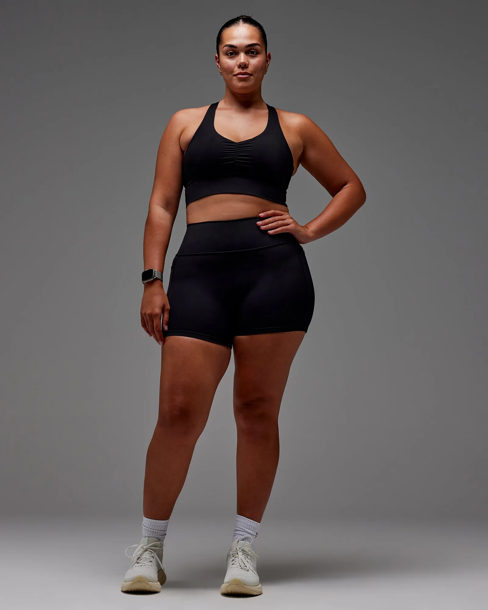 Fusion X-Short Tight With Pockets - Black