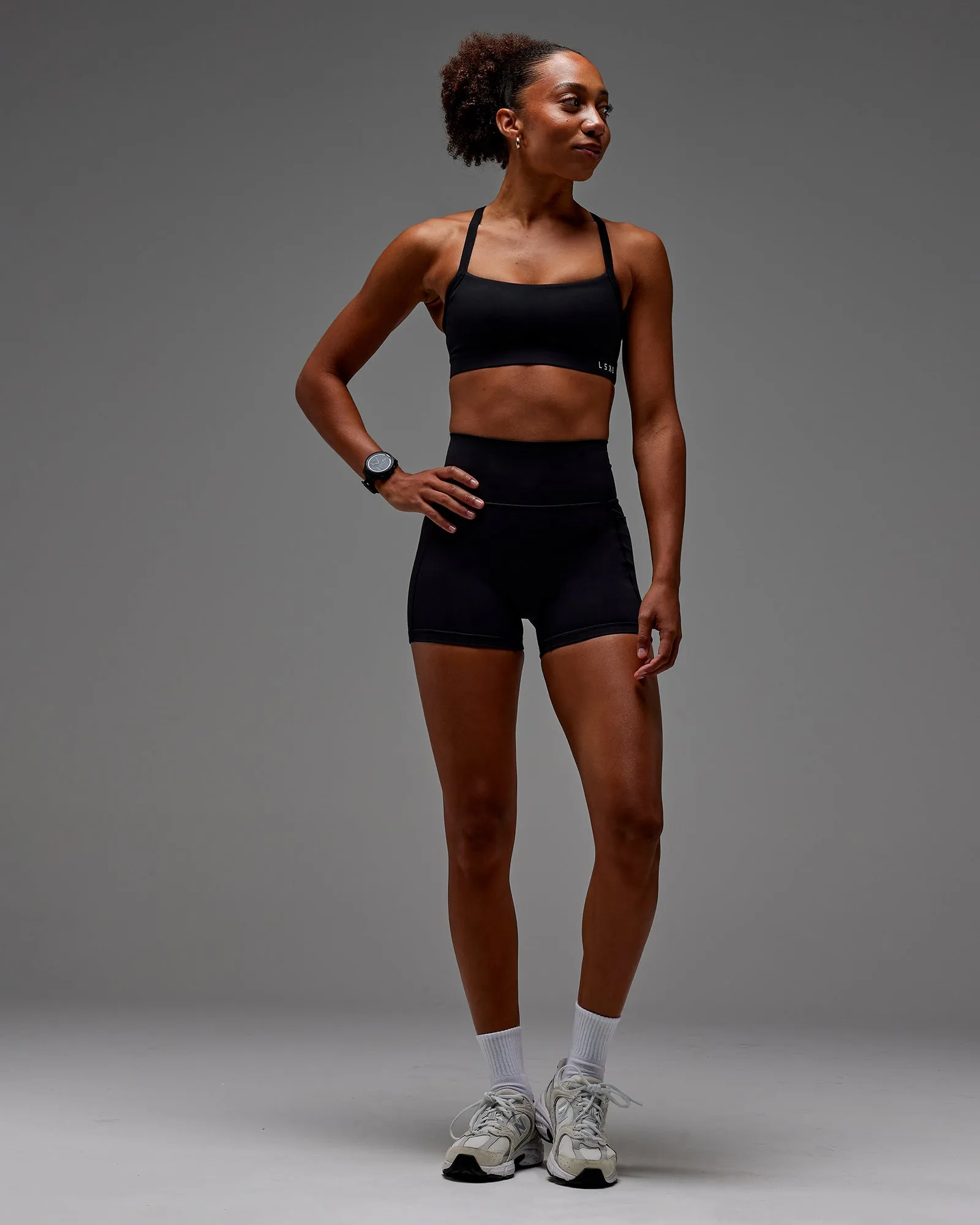 Fusion X-Short Tight With Pockets - Black