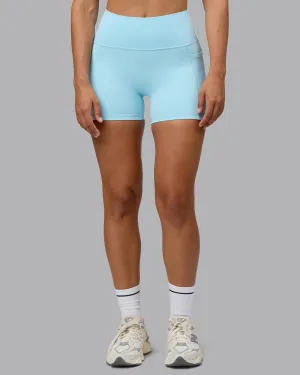 Fusion X-Short Tight With Pockets - Crystal Blue