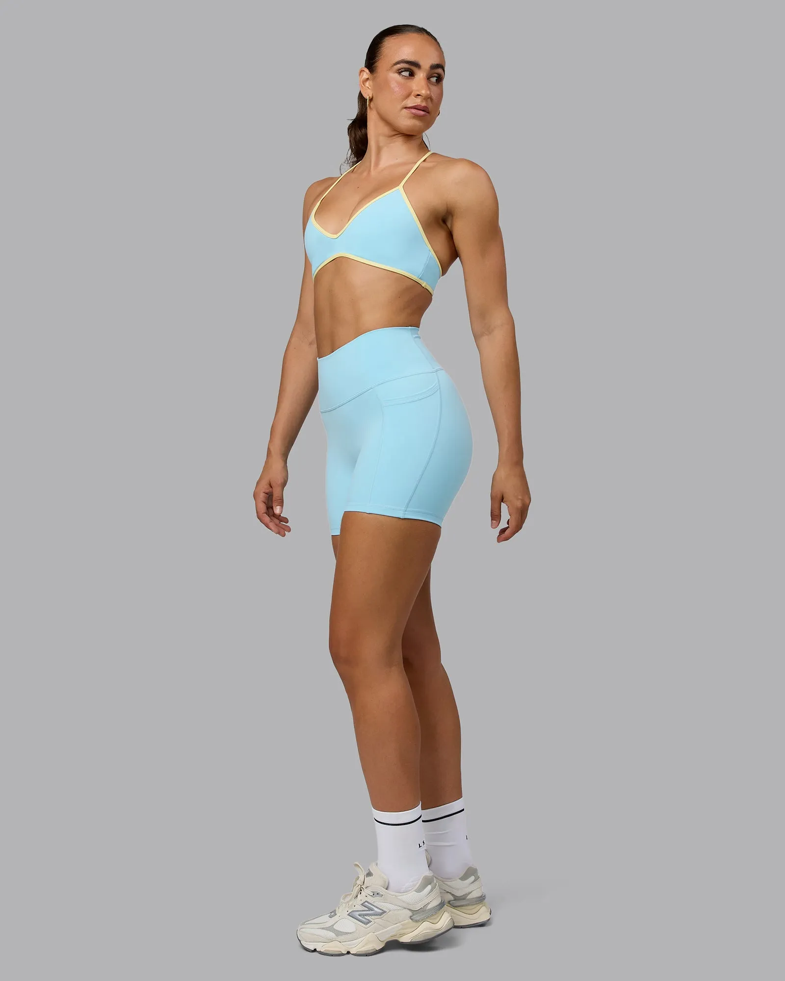 Fusion X-Short Tight With Pockets - Crystal Blue