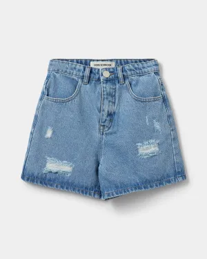 GABRIELLASY SHORTS - Denim blue