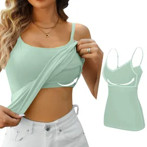 Generic Shelf Bra Tank Tops for WomenTank Top with Shelf Bra Women Womens Tank Tops Tank Tops White Tank Top Crop Tank Tops for Women Tank Tops for Women Loose Tank Tops for WOM(Turquoise3X-Large)