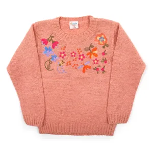 Girls Full Sleeves Sweater - Light Pink