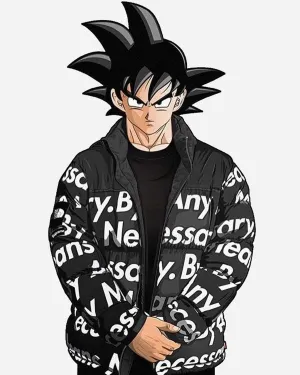 Goku Drip Puffer Dragon Ball Z Jacket