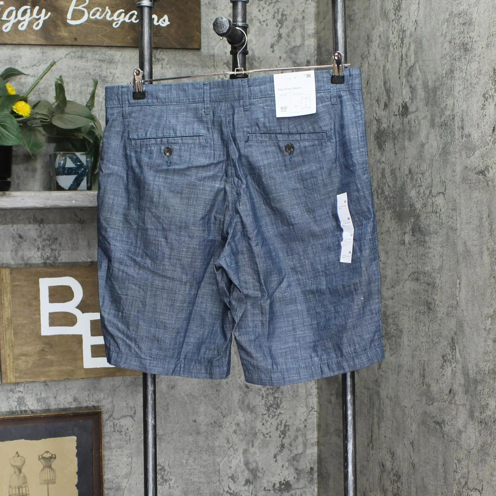 Goodfellow & Co. Mens Linden Cotton 10" Shorts 1667fc9eed32ad Blue 36