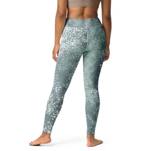 Green Splash High Waisted Yoga Leggings