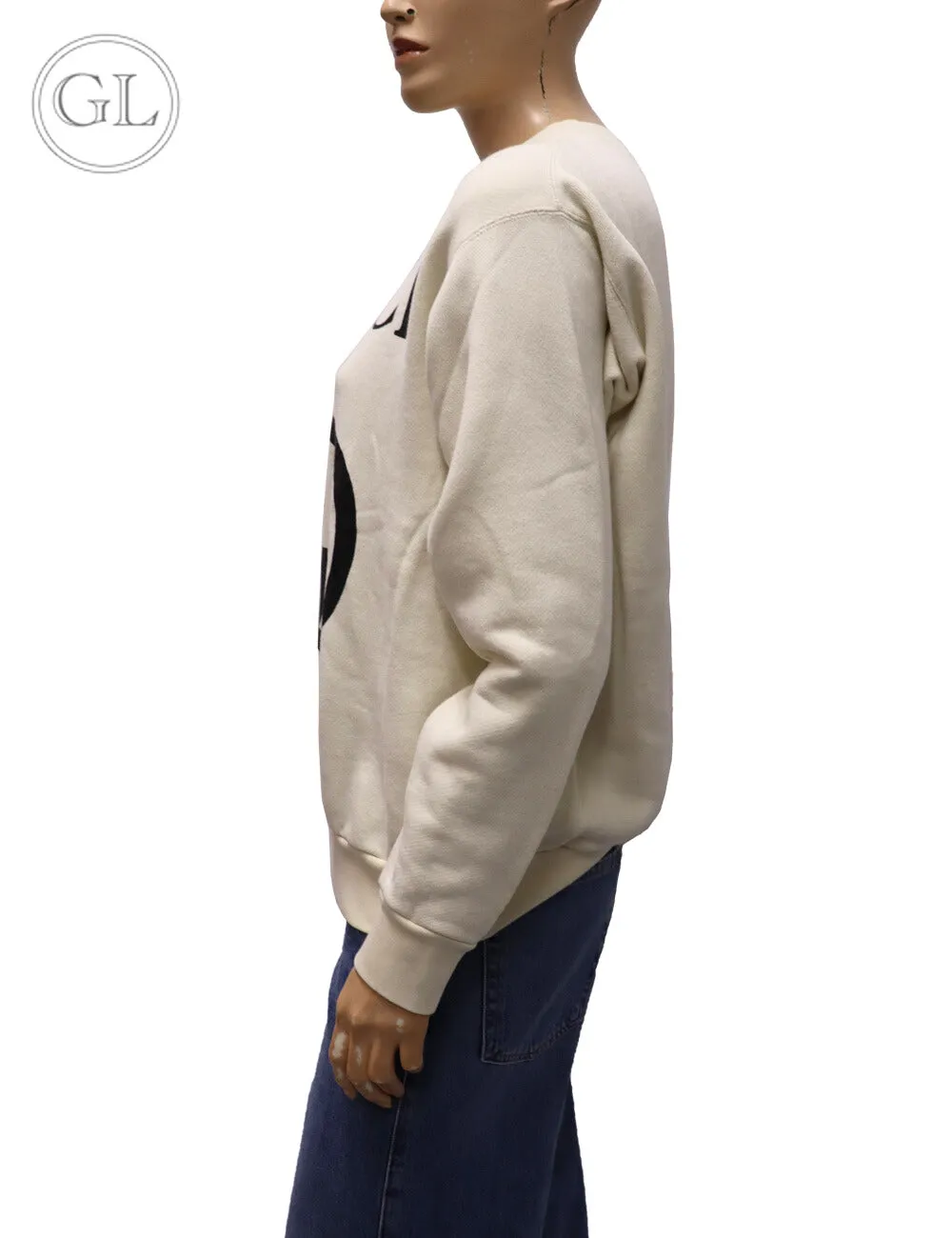 Gucci GG Logo White Pull Over-EU 34