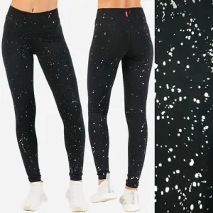 Hard Tail High Rise Ankle Legging - Silver Splatter