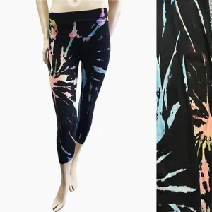 Hard Tail High Rise Capri - Tie Dye