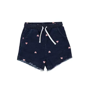 Hearts Denim Short