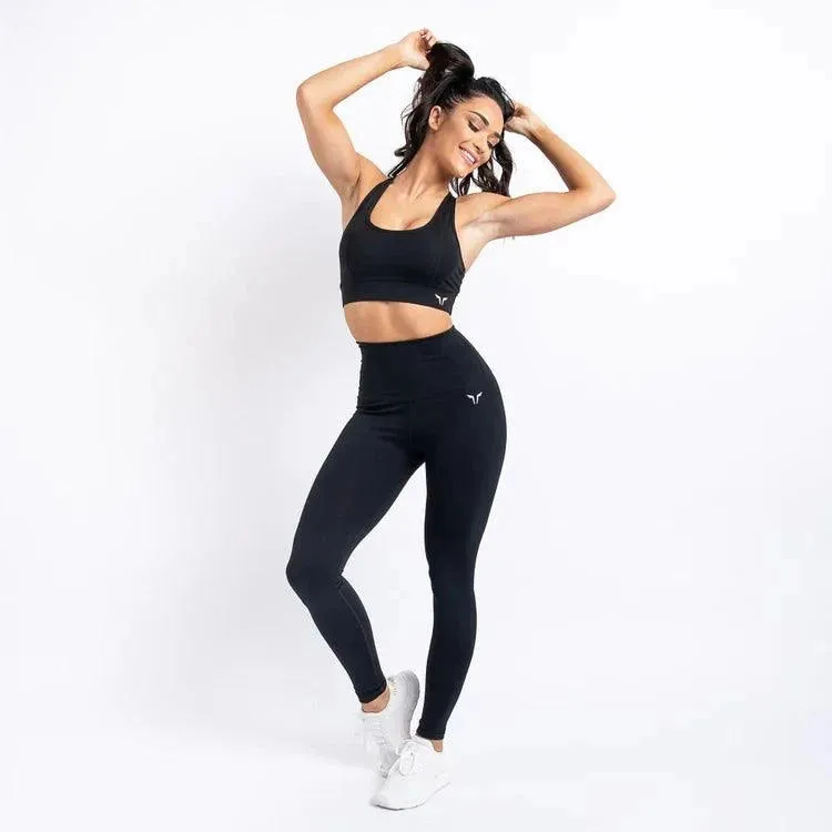Hera High-Waisted Leggings - Svartar