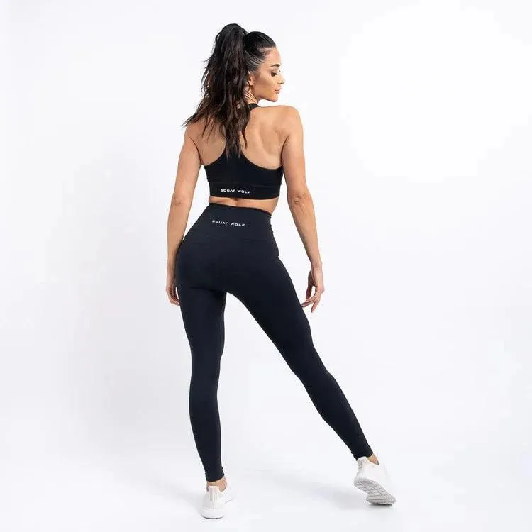 Hera High-Waisted Leggings - Svartar