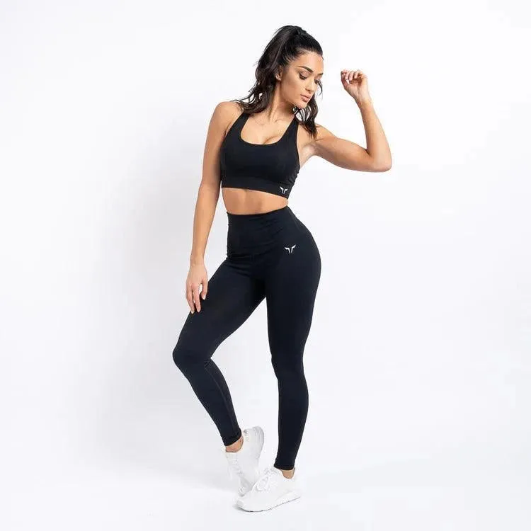 Hera High-Waisted Leggings - Svartar