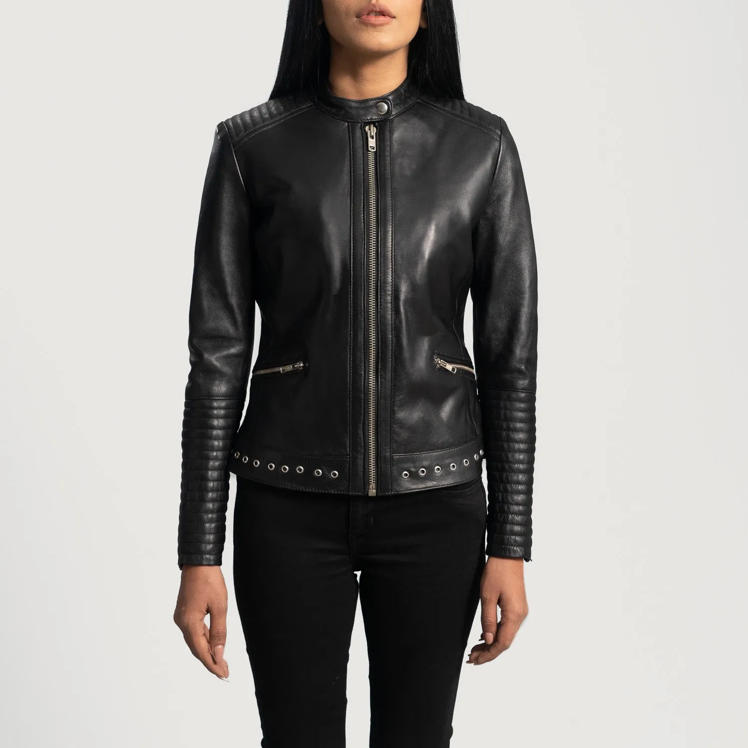 Heroine Black Leather Biker Jacket
