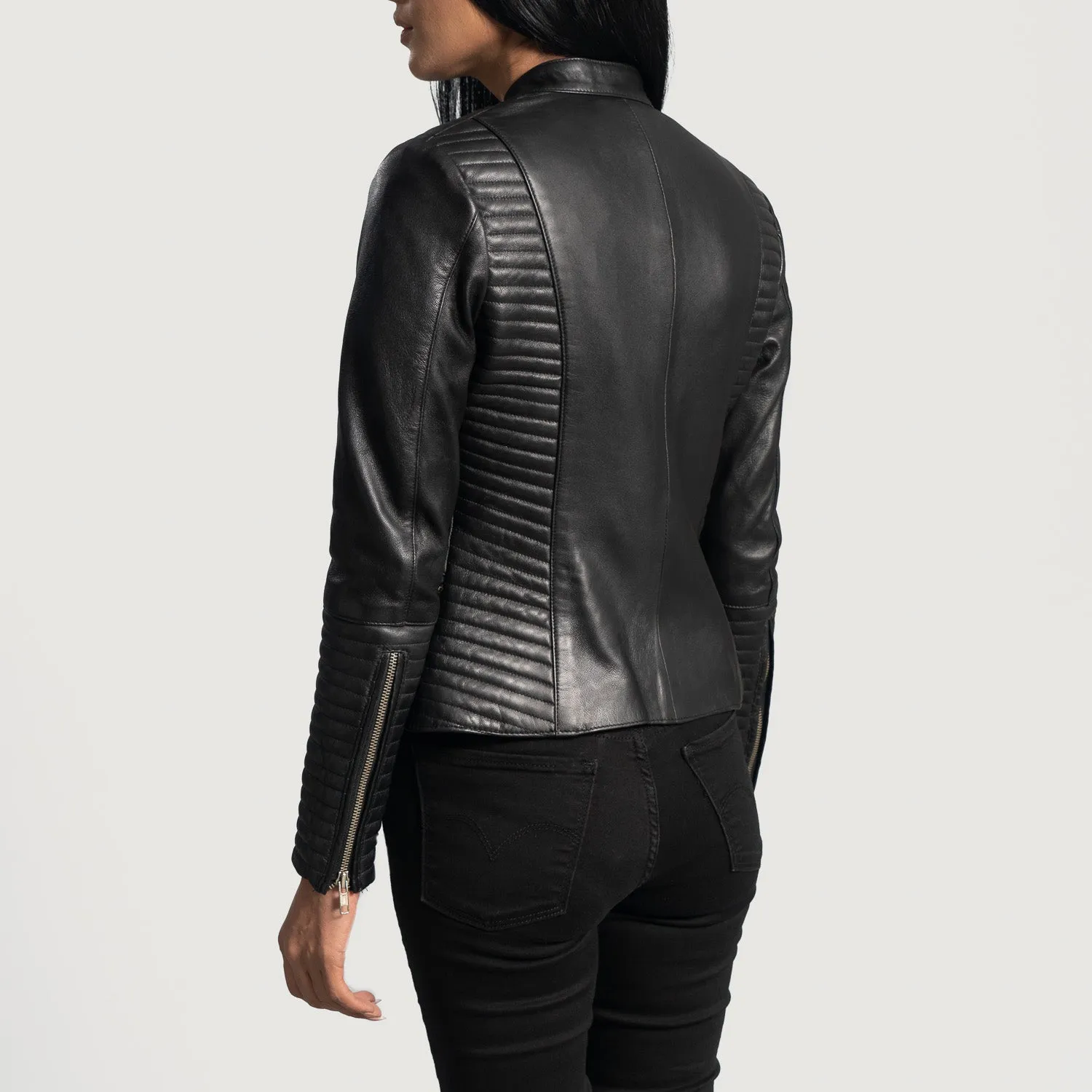 Heroine Black Leather Biker Jacket