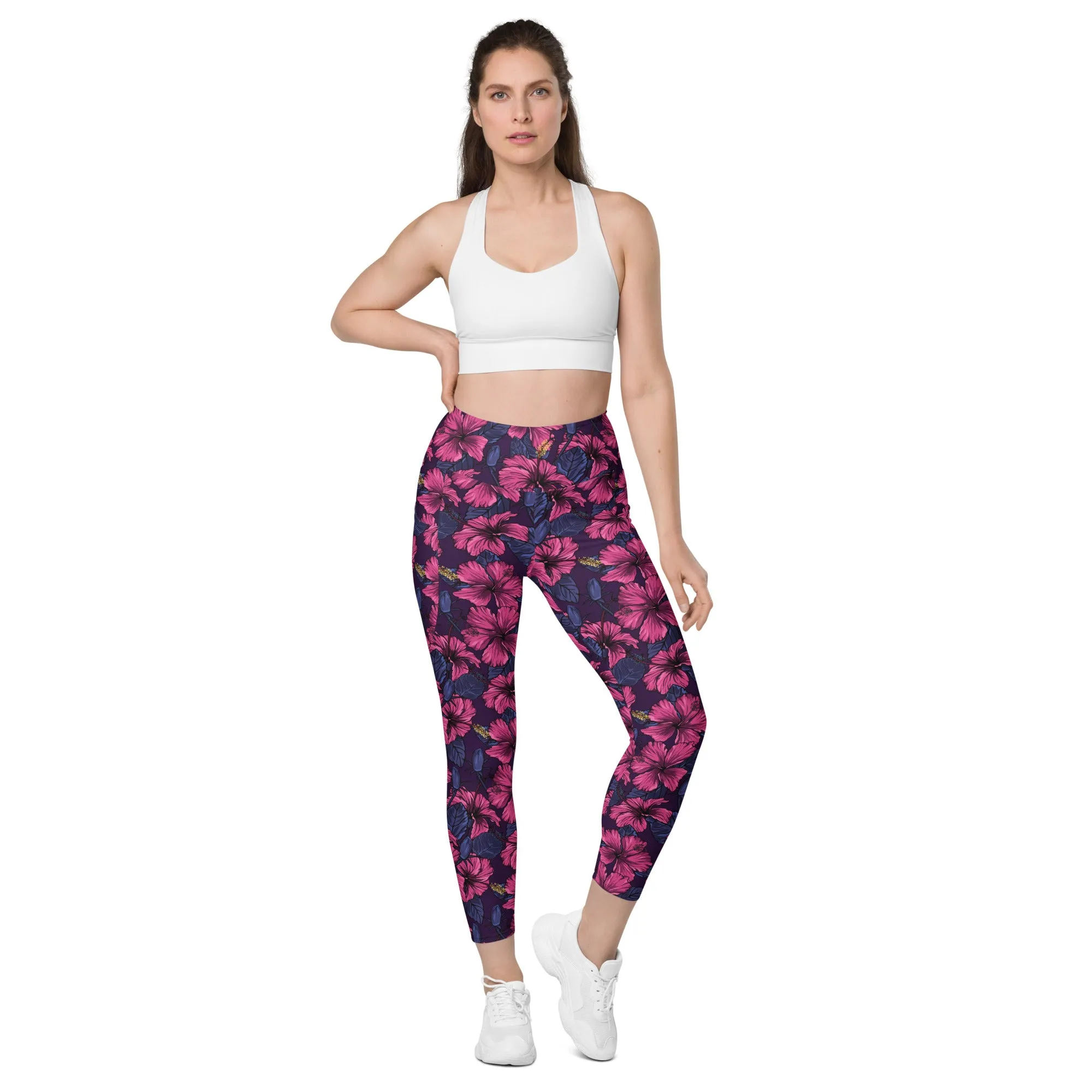Hibiscus Leggings with pockets