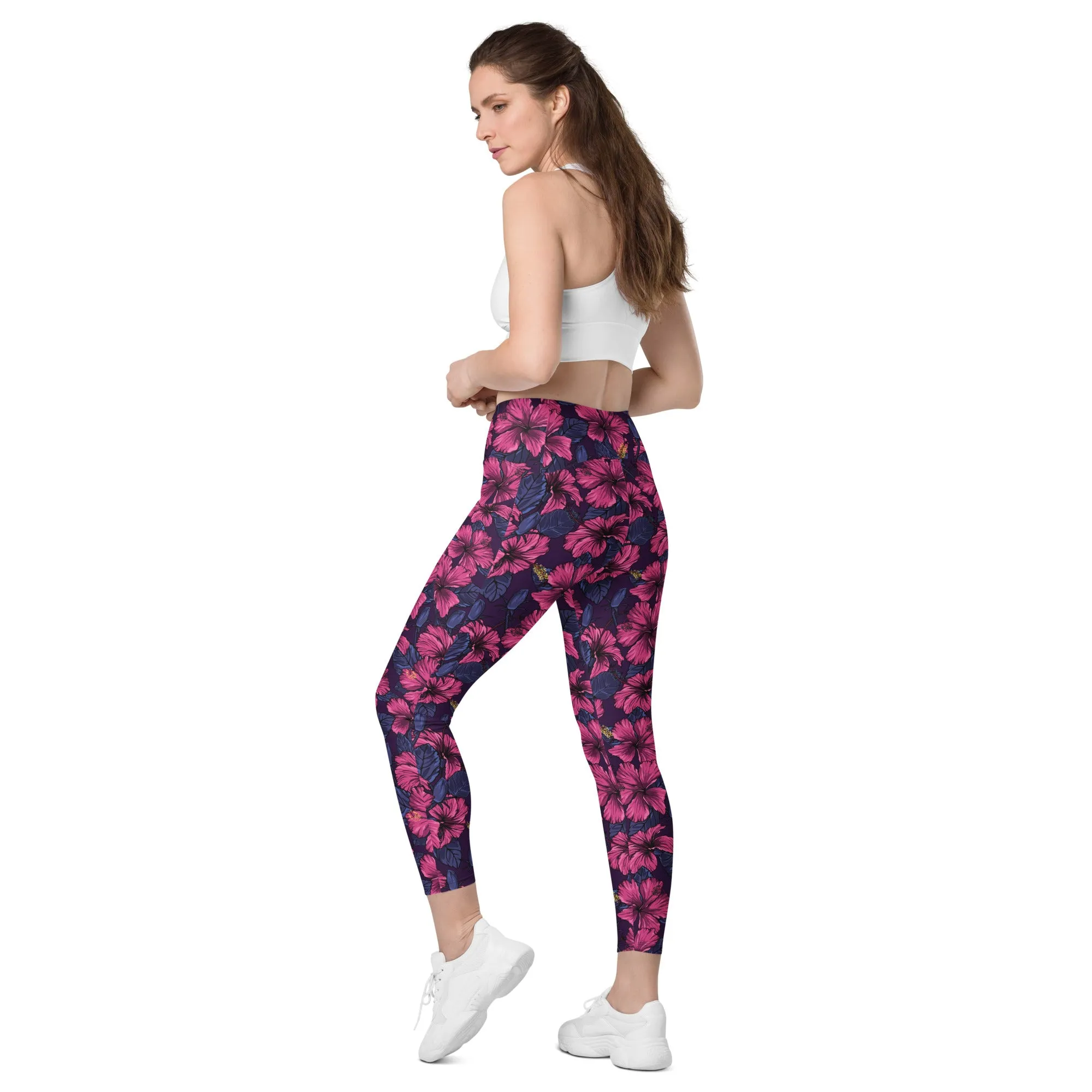 Hibiscus Leggings with pockets
