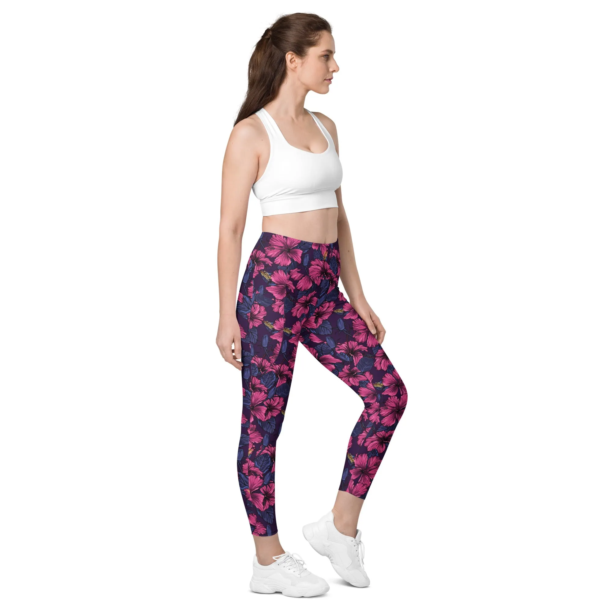 Hibiscus Leggings with pockets