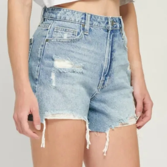 HIDDEN Sophie Distressed High Rise Jean Shorts NWT